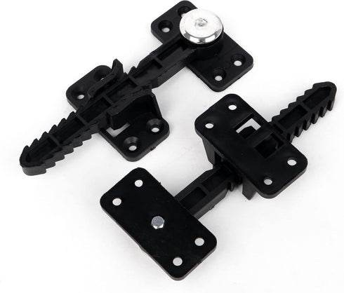 BQLZR 14x6cm Plastic Sectional Sofa Invisible Interlocking Sofa Connector Bracket with Hardware Rotate 360 Degree Pack of 6...