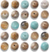 200Pcs 4mm Natural Smooth Amazonite Gemstone Beads Round Loose Stone Beads for Jewerly Making with Crystal Stretch Cord...