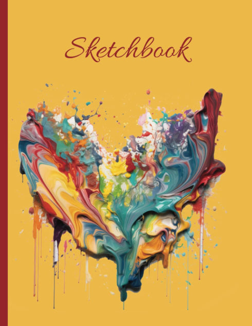 Sketchbook: Notebook suitable for drawing, writing, painting, sketching or doodling, with 110 pages and dimensions of 8.5" x 11" (Beautiful Abstra...