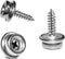 YeeBeny Stainless Steel Screws Marine Grade Boat Canvas Snaps 3/8"Socket with Stainless Steel 5/8"Screw, Snaps for Boat Cover, Snap Screw Stud, Ma...