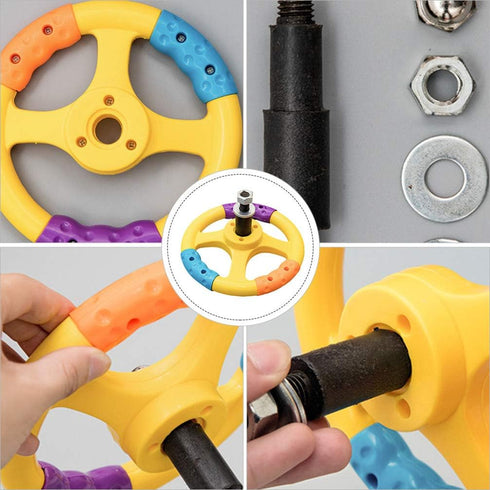 Alipis 1 Pc Children's Steering Wheel Car Seat Toys Toy Steering Wheel for Car Steering Wheel for Bumper Car Kids Car Toys para Toy Cars Toy Car S...