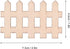 Tissting 100pcs Mini Wooden Fence Garden Wooden Crafts Lawn Fence DIY Wood Picket Wood Fence Mini Ornament for Miniature Fairy Garden Dollhouse(7....