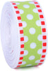 Red Green Ribbon 10 Rolls Total 50 Yards Christmas Craft Satin Ribbon Funny Cartoon Character Gift Wrapping Ribbon Decorative Ribbon for Xmas Tree...