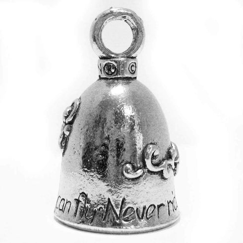 Guardian Bell Guardian Angel Motorcycle Bell Bike Accessory with Black Bell Hanger - Never Ride Faster than Your Angel can Fly...