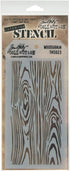 Stampers Anonymous Tim Holtz Layered Stencil, 4.125-Inch by 8.5-Inch, Woodgrain...