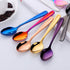 8 Pieces 18/10 Dessert Spoons Teaspoons Small Coffee Spoons Espresso Spoons, 5.5 Inch (multicolor)...