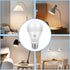 A19 3-Color LED Light Bulbs with Soft Warm, Warm White and Daylight, Color Changing Light Bulb, Multicolor Light Bulb, 9W(60 Watt Equivalent,), 80...