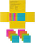 Post-it Colored Transparent Sticky Notes, 3x3 in, 8 Pads/Pack, 36 Sheets/Pad, Sticks Securely and Removes Cleanly...