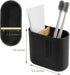 Toothbrush Holders Bamboo Electric Toothbrush Holder Bathroom Storage Organizer Countertop for Toothpaste, Floss, Razor, Black...