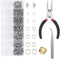 EuTengHao 1504pcs Open Jump Ring and Lobster Clasps Kit Include Pliers Tweezers Jewelry Making Repair Supplies Kit with Jewelry Making Accessories...