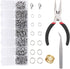 EuTengHao 1504pcs Open Jump Ring and Lobster Clasps Kit Include Pliers Tweezers Jewelry Making Repair Supplies Kit with Jewelry Making Accessories...