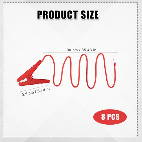 8pcs Electric Fence Wire Connectors, Solar Electrical Fence Charger Kit Electric Fence Wire Connect Electric Fence Clips with Alligator Clip......