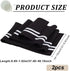 BENECREAT 2Pcs Elastic Fiber Ribbing Fabric, Black Stripes Pattern Knitted Waistband Knit Ribs Welts, Cuffs, Neck Bands for Trimming and Edging Ga...