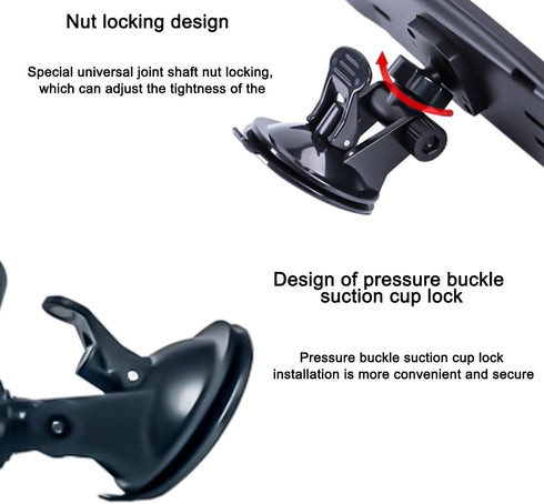 Car Rear View Mirror, HD 360° Adjustable Anti-glare Adjustable Extra Wide Automotive Panoramic Rear View Mirror with Suction Cup, Interior Decor U...