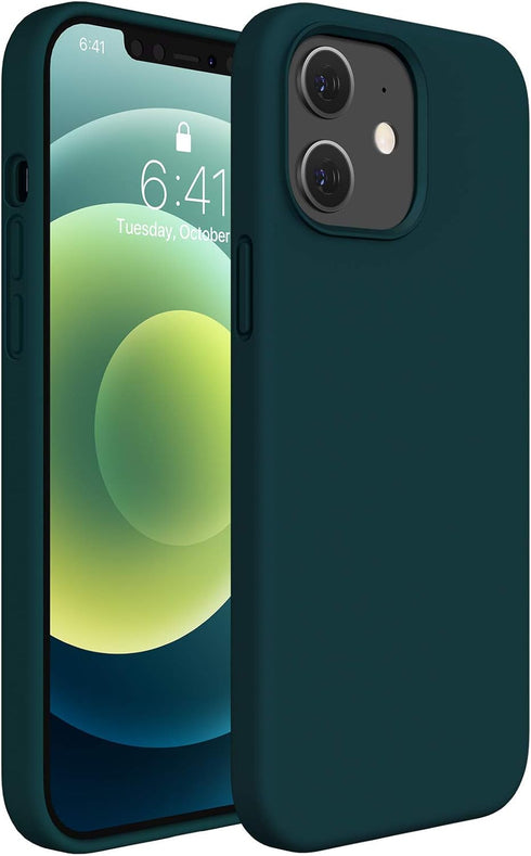 Miracase Compatible with iPhone 12 Case and iPhone 12 Pro Case, Liquid Silicone Gel Rubber Full Body Protection Shockproof Drop Protection Phone C...