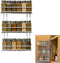 Evelots 3-Tier Spice Rack-Door/Wall Mounted-Sturdy Coated Metal-Up to 18 Bottles...