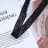 Goth Black Stretch Choker Necklace Black Lace Choker Necklace Minimal Elastic Collar Necklace Short Black Lace Necklace Jewelry for Woman and Girl...