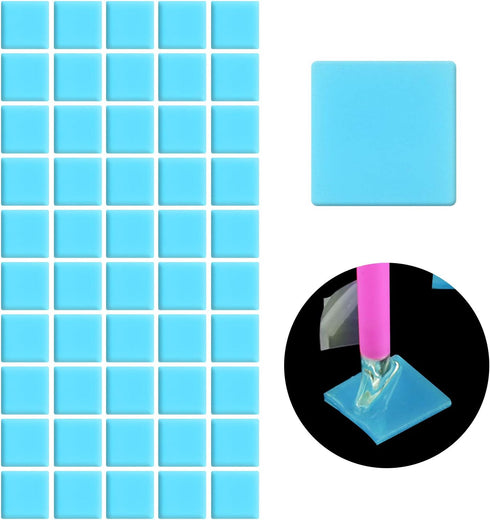 FEBSNOW Painting Glue Clay DIY Diamond Embroidery Wax Tool Set (Blue 60 pcs)...