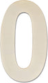 12 Inch Large Wood Number Sign 0, Unfinished Blank Wooden Slice Board for DIY Crafts Home Birthday Decorations Props...
