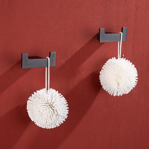 RANDOM Double Towel Hooks for Bathroom Wall Hook Heavy Duty Coat Robe Clothes Towel Sponges Hooks Holder SUS304 Stainless Steel Wall Mount Bathroo...