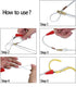 11' Fiberglass Running Electrical Wire Cable Pulling Fish Tape Kit with 5 Different Attachments and Fish Tape Tool in a Carrying Case...