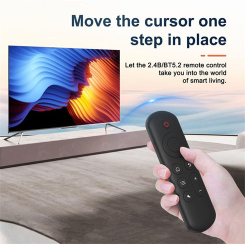 LUVI Air Mouse Remote Control Mouse Wireless Mini Keyboard 2.4G & BT5.2 Motion Sensing Backlit Rechargeable Compatible with Android TV Box/PC/Smar...