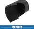 Car Gear Shifting Knob Cover Automatic Transmission Lever Trim for Mazda CX-5 2017-2022 Faux Leather Black...