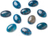 Fashewelry 20Pcs Natural Oval Dragon Veins Agate Flat Back Gemstone Crystal Cabochons 25x18mm Healing Chakra Crystal Stone Bead Cab Covers No Hole...