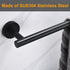Nolimas Matte Black Bath Towel Bar Single Bars Towel Rack Rod Classic Wall Mounted SUS304 Stainless Steel Bathroom Towel Holder Toilet Kitchen Tow...