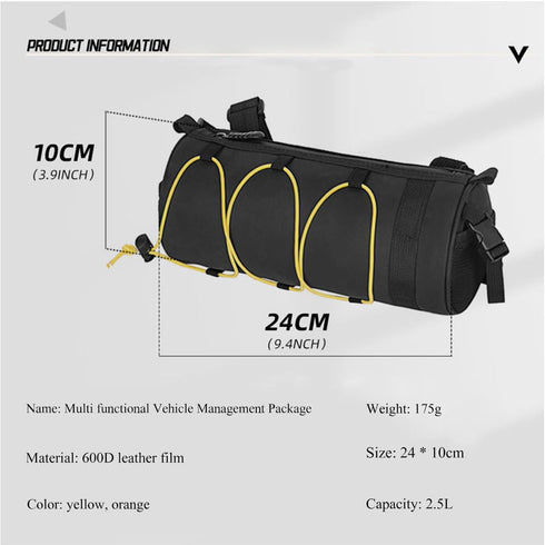 Bike bags for bicycles front rack mountain phone top tube bike pouches for adult bikes travel storage handlebar bag (Yellow)...