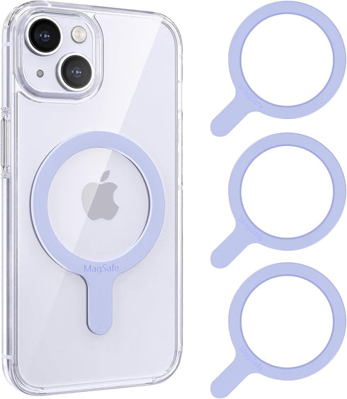 for MagSafe Ring, Compatible with MagSafe Sticker, 4 Pack Universal Magnetic Adapter Ring Compatible with Magsafe Accessories & Wireless Charging ...