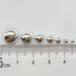 Chenkou Craft 3000PCS 7 Sizes (2.5/3/4/5/6/8/10mm) 1 Box Silver Round Flatback Imitation Half Pearls Bead Loose Beads Gem (Silver Half Ball)...