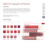 FARMASi Make Up Matte Liquid Lipstick, Long-Lasting and Ultra-comfortable, High-Impact, Lightweight, Organic, Pure Pigments 0.14 fl.oz (Wild Rose)...