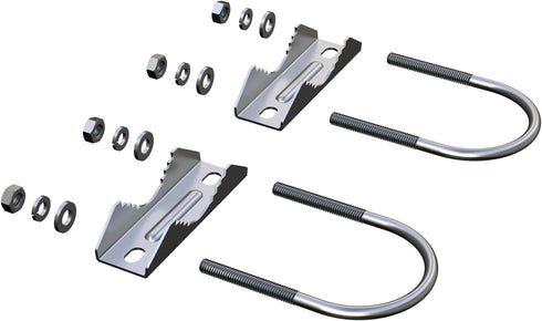 2 PCS Stainless Steel Antenna Mount Clamp U-Bolt Mounting Hardware?All nuts and gaskets are made of stainless steel?Antenna Mast Clamp V Jaw Brack...