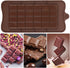 Newk Chocolate Silicone Molds, Break-Apart Candy and Energy Bar Silicone Molds, Pack of 6...