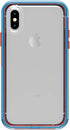 LifeProof Slam Series Case for Apple iPhone Xs Max - Varsity (Clear/Red/Blue)...