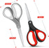 Scissors, Niutop 8" All Purpose Scissors Heavy Duty Ergonomic Comfort Grip Sewing Shears Sharp Scissors for Office Home Household Sewing High/Midd...