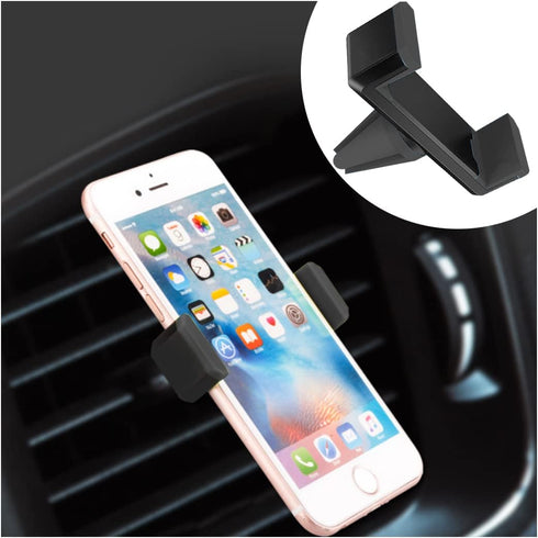 Phone Mount for Car Vent, Auto Air Vent Clip Holder, Easy Clamp Hands-Free Cradle for Air Outlet, Universal Clip-on Phone Automobile Mount, Compat...