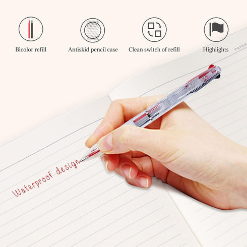 2 Color Pen 0.5mm 2-in-1 Multicolor Ballpoint pen, 2-Color Retractable Ballpoint Pens for Office School Supplies Students Children Gift (36pcs)...