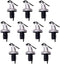 TBWHL 10 Pcs Pour Spouts, Olive Oil Vinegar Dispenser Bottle Liquor Wine Pourers Flip Top Stopper Leak-proof Reusable with Lid for Kitchen and Bar...