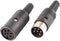 uxcell Pair Black DIN 6 Pin Female + Male Adapter Socket Audio AV Connector...