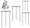 Cake Tier Supports,4 Pcs Reusable 9/12/16/20cm Cake Boards and 12 Pcs Cake Dowel Rods for Tiered Cake Construction and Stacking...