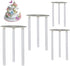 Cake Tier Supports,4 Pcs Reusable 9/12/16/20cm Cake Boards and 12 Pcs Cake Dowel Rods for Tiered Cake Construction and Stacking...