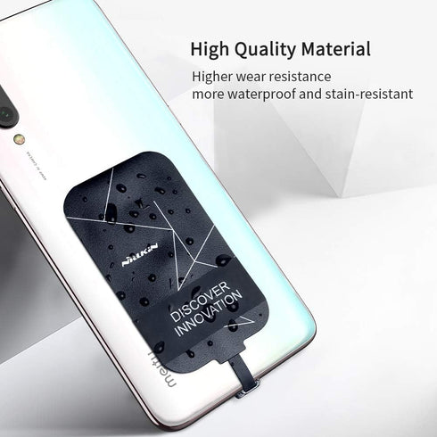 Nillkin Qi Receiver USB C, Thin Wireless Charging Receiver, Type C Wireless Charger Receiver for Galaxy Note 8 Pro/A50/A70/A10s/Xiaomi Note 8/Huaw...