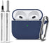 for AirPods 3rd Gen Case Cover with Cleaner Kit,Silicone Protective Case for Apple AirPods 3rd Generation Charging Case with Keychain,Shockproof A...