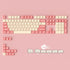 Akko PBT Keycaps Set, Pink Bear OEM Profile 122-Key PBT Keycaps for Mechanical Keyboards...