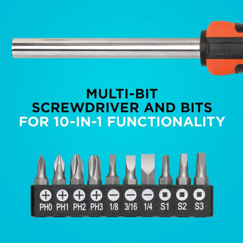 BLACK+DECKER Magnetic Screwdriver Set, 17-Piece (BDHT65003)...