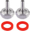 2PCS Keg Coupler Barb Connector,Stainless Steel 304 Beer Kegerator Sankey Couplers,Hex Nut 5/8"G Thread x 5/16" Barb Beer Line Tailpiece Nipple Fi...