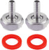 2PCS Keg Coupler Barb Connector,Stainless Steel 304 Beer Kegerator Sankey Couplers,Hex Nut 5/8"G Thread x 5/16" Barb Beer Line Tailpiece Nipple Fi...