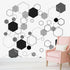 5pcs Reusable Painting Stencils,Plastic Art Craft Templates on Wood Wall Fabric Paper Home Décor DIY 4" to 12" (Hexagon)...